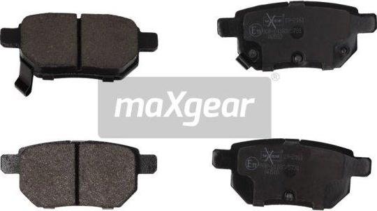Maxgear 19-2161 - Комплект спирачно феродо, дискови спирачки vvparts.bg