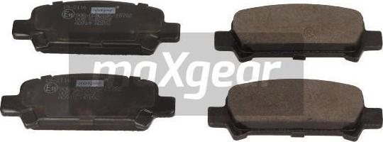 Maxgear 19-2116 - Комплект спирачно феродо, дискови спирачки vvparts.bg