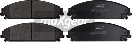 Maxgear 19-2890 - Комплект спирачно феродо, дискови спирачки vvparts.bg