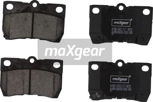 Maxgear 19-2893 - Комплект спирачно феродо, дискови спирачки vvparts.bg
