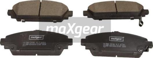 Maxgear 19-2868 - Комплект спирачно феродо, дискови спирачки vvparts.bg