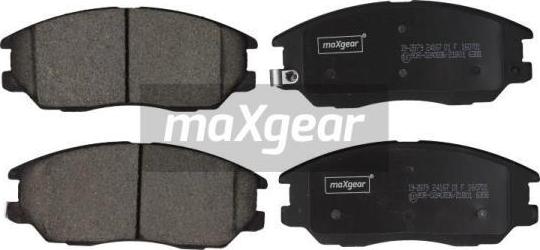 Maxgear 19-2879 - Комплект спирачно феродо, дискови спирачки vvparts.bg