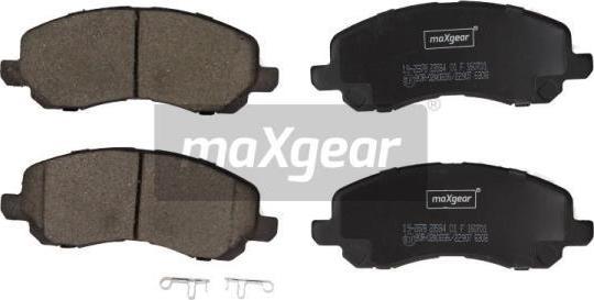 Maxgear 19-2878 - Комплект спирачно феродо, дискови спирачки vvparts.bg