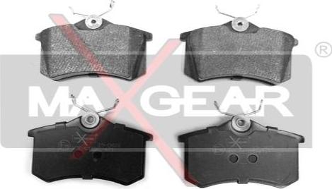 Maxgear 19-0428 - Комплект спирачно феродо, дискови спирачки vvparts.bg