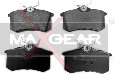 Maxgear 19-0429 - Комплект спирачно феродо, дискови спирачки vvparts.bg