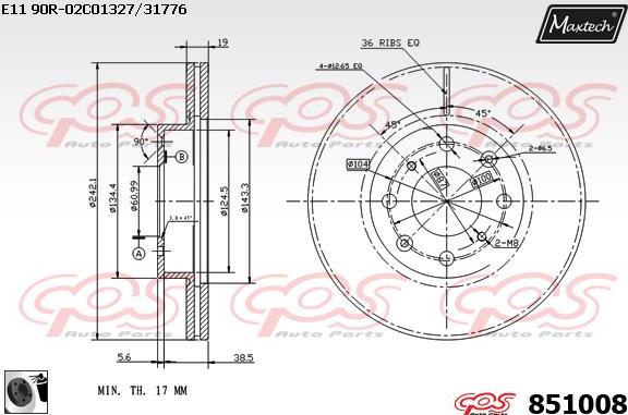 Maxtech 6274500 - Спирачен апарат vvparts.bg