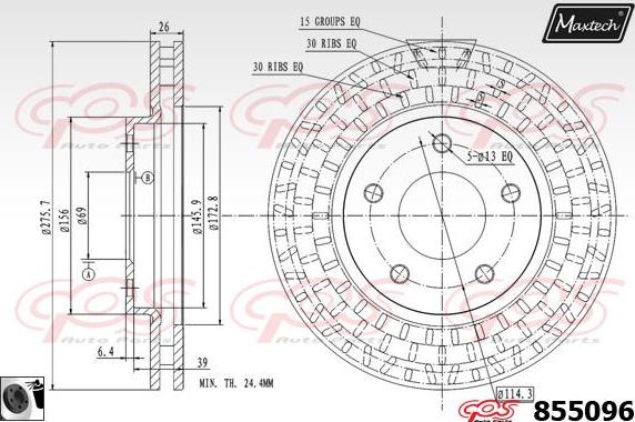 Maxtech 6271019 - Спирачен апарат vvparts.bg