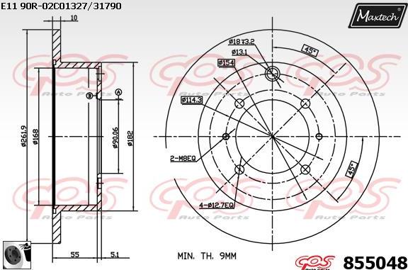 Maxtech 6278500 - Спирачен апарат vvparts.bg