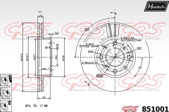 Maxtech 6273500 - Спирачен апарат vvparts.bg