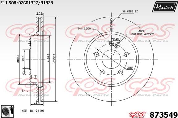 Maxtech 6272500 - Спирачен апарат vvparts.bg