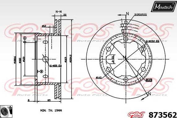 Maxtech 6272501 - Спирачен апарат vvparts.bg