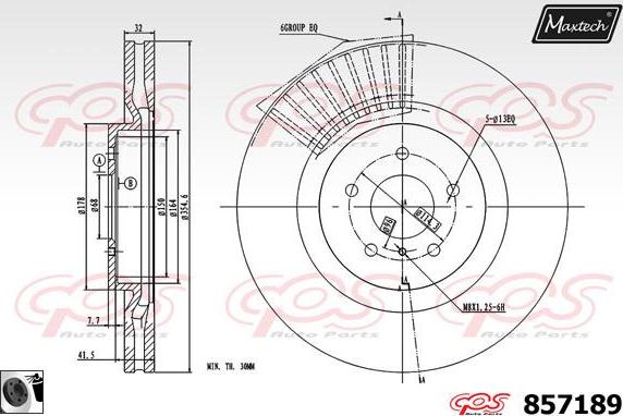 Maxtech 851058 - Спирачен диск vvparts.bg