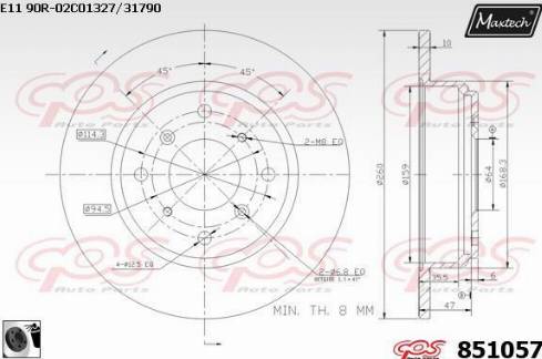 Pemebla JAPDP-406 - Спирачен диск vvparts.bg