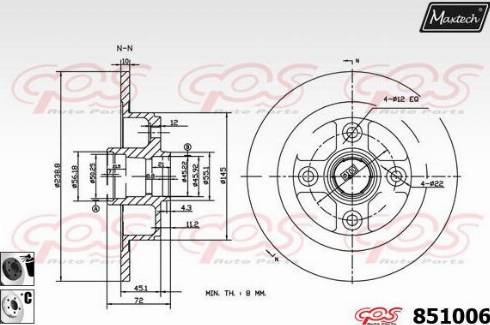 Pemebla JAPDP-401 - Спирачен диск vvparts.bg