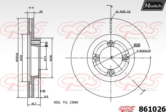 Maxtech 861085 - Спирачен диск vvparts.bg