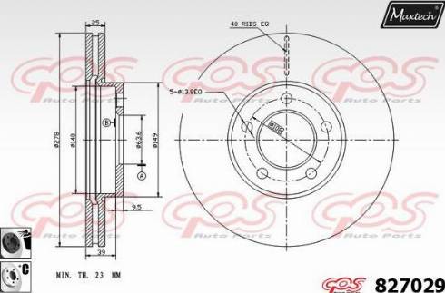 Maxtech 827029.6060 - Спирачен диск vvparts.bg