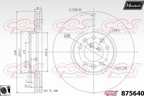 Maxtech 875640.0060 - Спирачен диск vvparts.bg