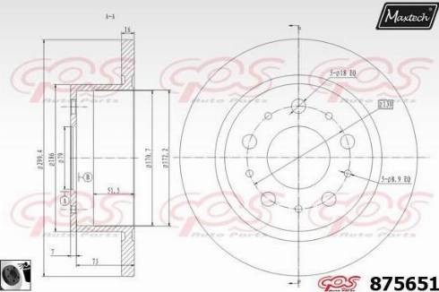 Maxtech 875651.0060 - Спирачен диск vvparts.bg