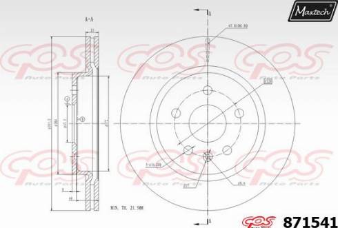 Maxtech 871541.0000 - Спирачен диск vvparts.bg