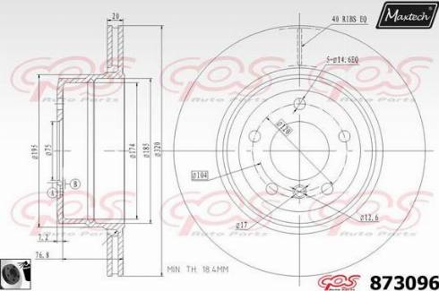 Maxtech 873096.0060 - Спирачен диск vvparts.bg