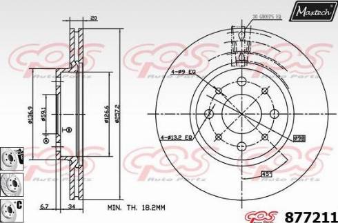 Maxtech 877211.6980 - Спирачен диск vvparts.bg