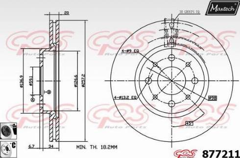 Maxtech 877211.6060 - Спирачен диск vvparts.bg