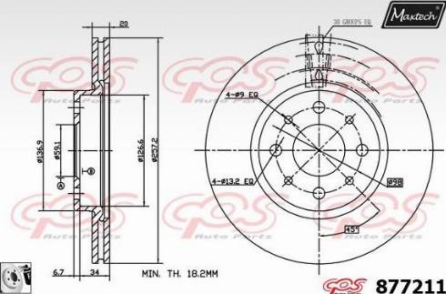 Maxtech 877211.0080 - Спирачен диск vvparts.bg