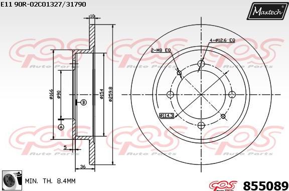 Maxtech 70180413 - Уплътнение, бутало на спирачния апарат vvparts.bg