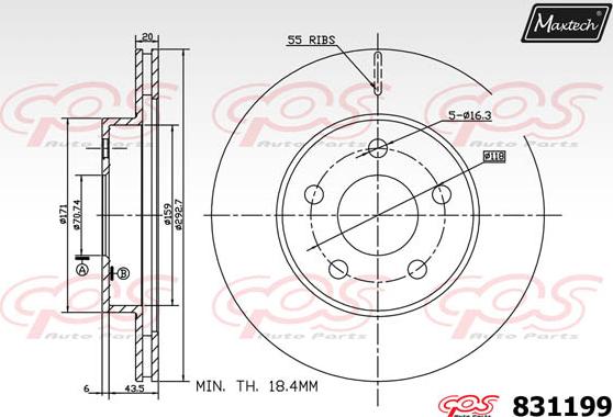 Maxtech 70180352 - Уплътнение, бутало на спирачния апарат vvparts.bg