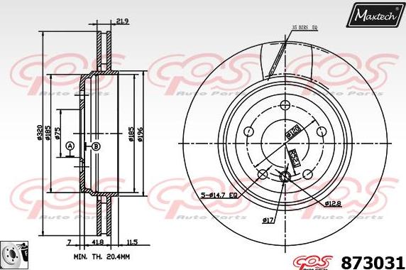 Maxtech 70180380 - Уплътнение, бутало на спирачния апарат vvparts.bg