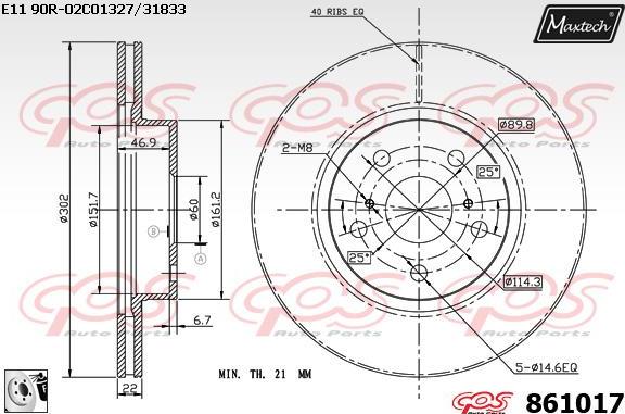 Maxtech 70180204 - Уплътнение, бутало на спирачния апарат vvparts.bg