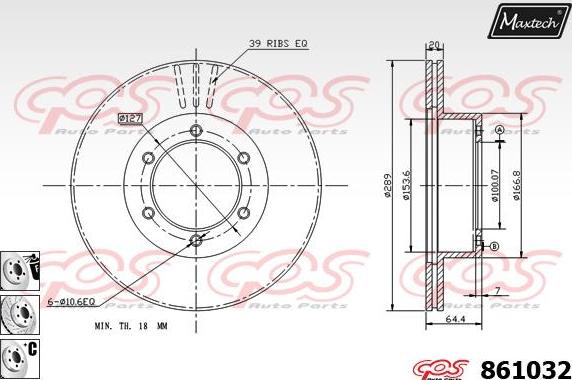 Maxtech 70200497 - Ремонтен комплект, спирачен апарат vvparts.bg