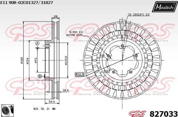 Maxtech 70200581 - Ремонтен комплект, спирачен апарат vvparts.bg