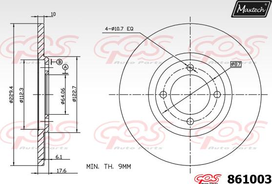 Maxtech 70200165 - Ремонтен комплект, спирачен апарат vvparts.bg