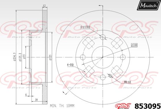 Maxtech 70200119 - Ремонтен комплект, спирачен апарат vvparts.bg