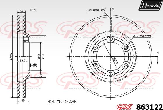 Maxtech 70200372 - Ремонтен комплект, спирачен апарат vvparts.bg