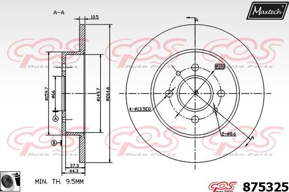 Maxtech 70200249 - Ремонтен комплект, спирачен апарат vvparts.bg