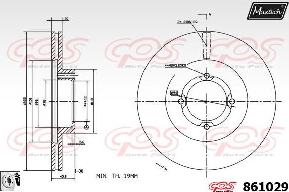 Maxtech 71810003 - Бодещ болт (щифт), спирачен апарат vvparts.bg