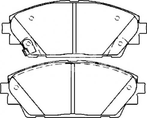 MAZDA BHY13328ZA - Комплект спирачно феродо, дискови спирачки vvparts.bg