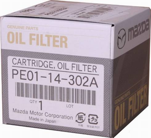 MAZDA PE01-14-302A 9A - Маслен филтър vvparts.bg