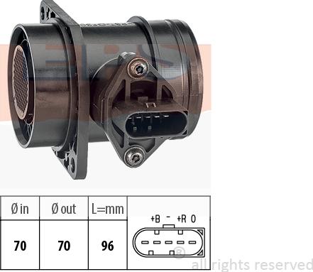 MDR EPS-1991 509 - Въздухомер-измерител на масата на въздуха vvparts.bg