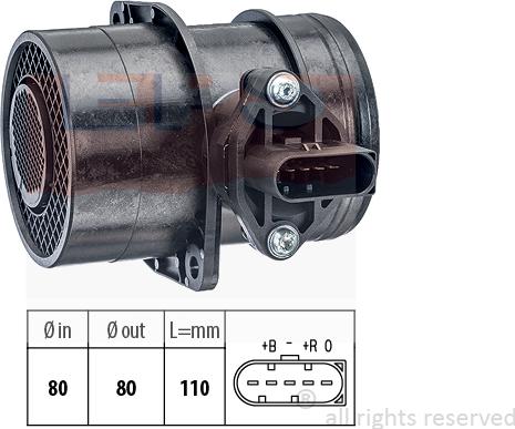 MDR EPS-1991 191 - Въздухомер-измерител на масата на въздуха vvparts.bg