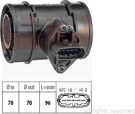 MDR EPS-1991 315 - Въздухомер-измерител на масата на въздуха vvparts.bg