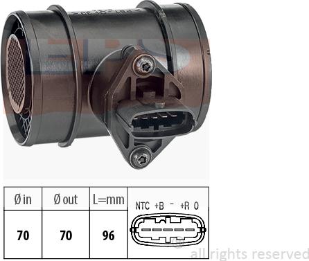 MDR EPS-1991 289 - Въздухомер-измерител на масата на въздуха vvparts.bg