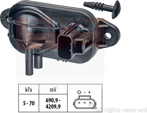 MDR EPS-1993 268 - Сензор, налягане изпускателен колектор vvparts.bg