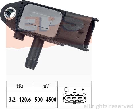 MDR EPS-1993 273 - Сензор, налягане изпускателен колектор vvparts.bg