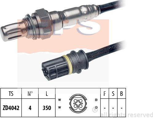 MDR EPS-1997 406 - Ламбда-сонда vvparts.bg