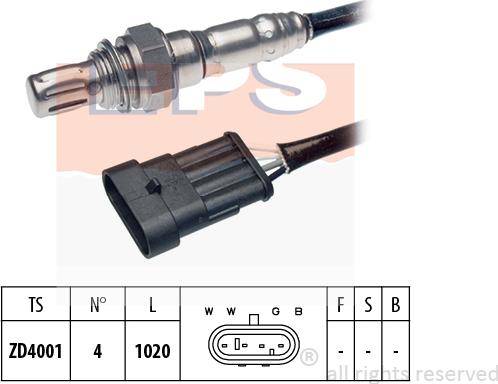 MDR EPS-1997 096 - Ламбда-сонда vvparts.bg