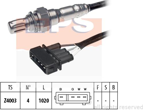 MDR EPS-1997 034 - Ламбда-сонда vvparts.bg