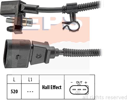 MDR EPS-1953 445 - Импулсен датчик, колянов вал vvparts.bg